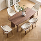 TEWLOSS 6-Pack PU Leather Swivel Dining Chairs, Bentwood Legs 19.5" Seat, White