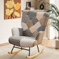 TEWLOSS Rocking Chair Nursery Accent Chair for Living Room, Gray